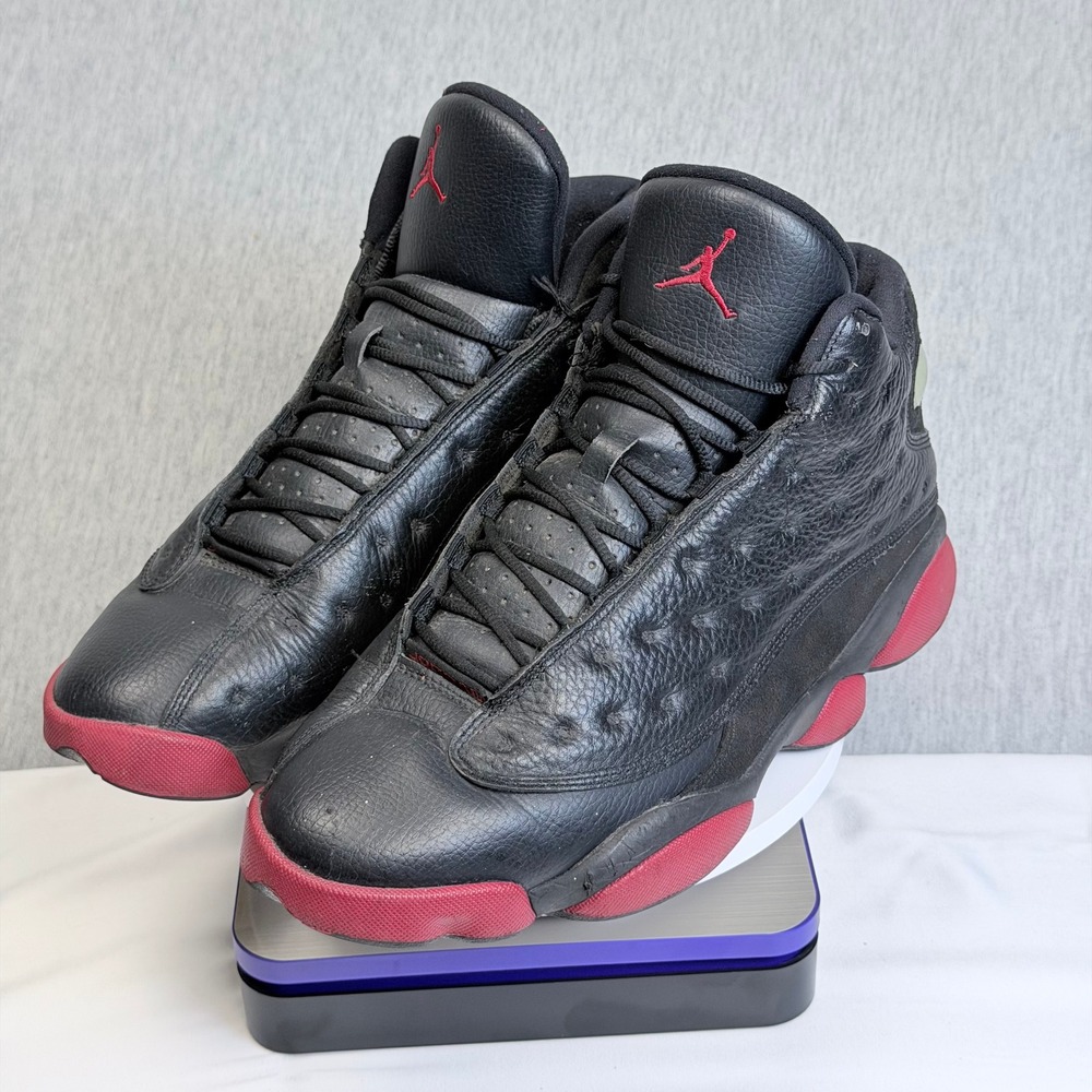 Jordan 13 Retro Dirty Bred Mens 10.5 Black Red Good 414571-003 2014 Basketball